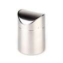 Tischeimer matt poliert, Schwingdeckel 10cm, H 13cm, 0.7 lt