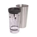 Boston-/Cocktailshaker 0,4 l Glas mit aufgedruckten Mixvorsc