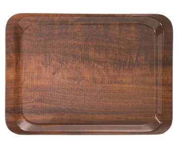 Tablett 52 x 39 cm Dekor: Nussbaum