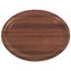 Holz-Tablett, oval, rutschfest, 26x20 cm