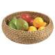 Korb, rund, bauchig, 34,5 cm aus Bambus und Rattan