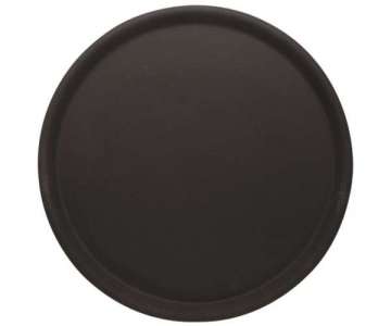 Tablett rund, rutschfest, 43 cm, schwarz