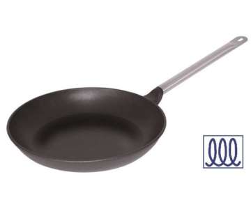 Aluminiumguss-Pfanne 24 cm Lyoneser Form, induktionsf�hig mi