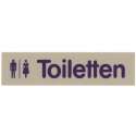 Wortschild TOILETTEN