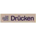 Wortschild DRCKEN