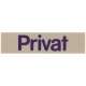 Wortschild PRIVAT