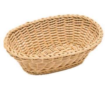 Brotkorb oval 25x17cm H8.5cm, waschbar