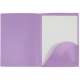 Portfolio Mappe mit 6 Sichthllen und Seitenfach violett