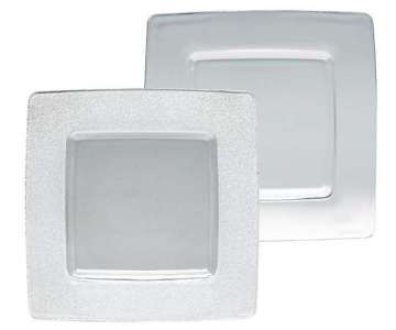Glas Sensation Teller eckig 33cm