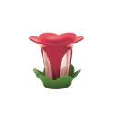 Teefilter mit Unterteller Blumen beere/grn 10x9 cm