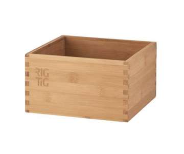 Woodstock Aufbewahrungsbox klein, Bambus, 18x18x10 cm