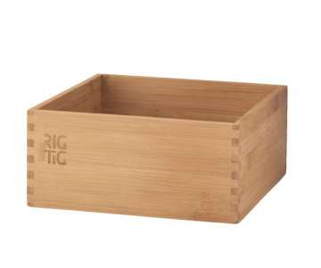 Woodstock Aufbewahrungsbox gross, Bambus, 22x22x10 cm