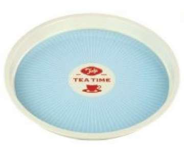 Tee Tablett, 31x2.6 cm, blau