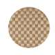 PP-Tischset gewebt, rund, beige,  36 cm