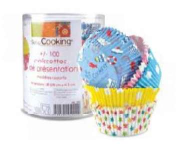 Papierfrmchen Cupcake assortiert 100 Stk.