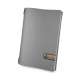 Menkarte MM A4 Fashion grau mit Lederschild menu