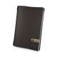 Menkarte MM A4 Fashion braun glatt mit Lederschild menu