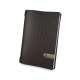 Menkarte MM A4 Fashion braun genarbt mit Lederschild menu