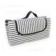 Picknickdecke blau/weiss gestreift, PP