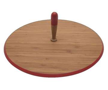 Pebbly Kseplatte, rot, 33 cm