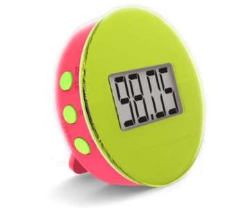 Pebbly Timer Duo grn/pink, 7 cm