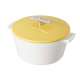 Kasserolle rund 13 cm, 50 cl, gelb, Ind. (NEU)