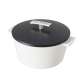 Kasserolle rund 13 cm, 50 cl, Satinschwarz, Ind. (NEU)