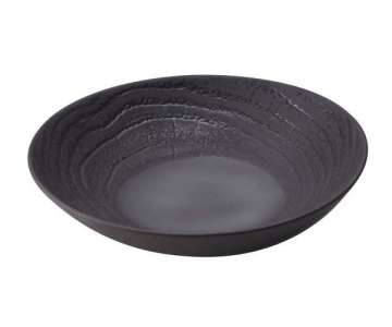 Suppenteller rund, H: 5.7 cm,  24.2 cm, Lakritze