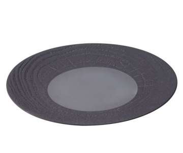 Prsentationsteller rund, H: 3.4 cm,  31 cm, Lakritze