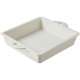 Kuchenform quadratisch in GB, 25.5x25.5x5.6 cm, creme
