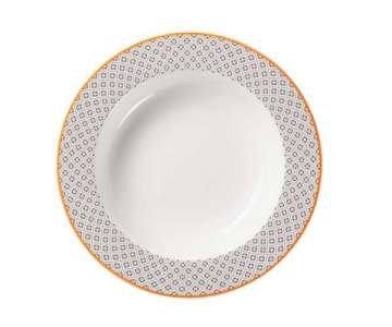 Suppenteller rund 30 cl, H: 4 cm,  23 cm, weiss Louise