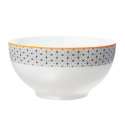 Schssel rund 55 cl, H: 7.5 cm,  14.5 cm, weiss Blume