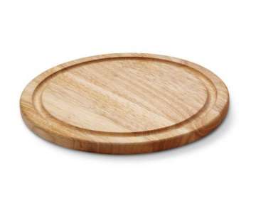 Steakteller Buche Kernholz rund  30 x 1,8cm