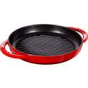 Pure Grillpfanne rund, Kirschrot, 22 cm