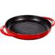 Pure Grillpfanne rund, Kirschrot, 22 cm