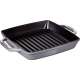 American Grillpfanne quadr., grau, 23x23 cm