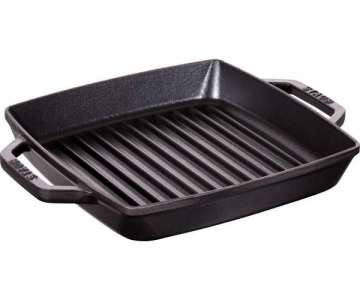 American Grillpfanne quadr., schwarz, 23x23 cm