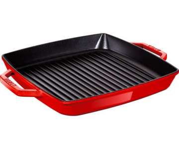 American Grillpfanne quadr., kirschrot, 28x28 cm