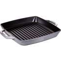 American Grillpfanne quadr., grau, 28x28 cm
