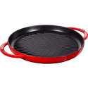 Pure Grillpfanne rund, kirschrot 30 cm