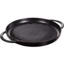 Pure Grillpfanne rund, schwarz 30 cm