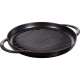 Pure Grillpfanne rund, schwarz 30 cm