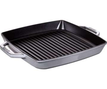 American Grillpfanne quadr., grau, 33x33 cm