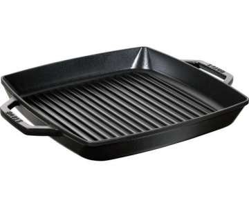 American Grillpfanne quadr., schwarz, 33x33 cm
