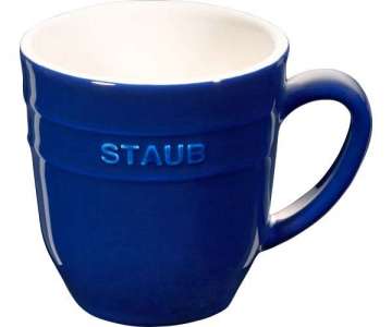 Keramik Henkelbecher, blau, 0.35l