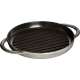 Pure Grillpfanne rund, grau, 22 cm