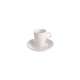 Stella Espresso Obertasse+Untertasse 0.8dl weiss