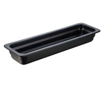 Gastro\'Hotel Auflaufform GN 2/4, Satinschwarz