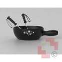 Kaltenbach Fondueset Ski schwarz