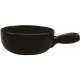Fondue Caquelon schwarz 34x22x9cm 22cm